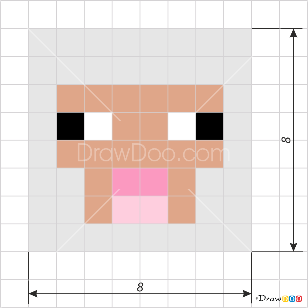 How To Draw Sheep Face, Pixel Minecraft